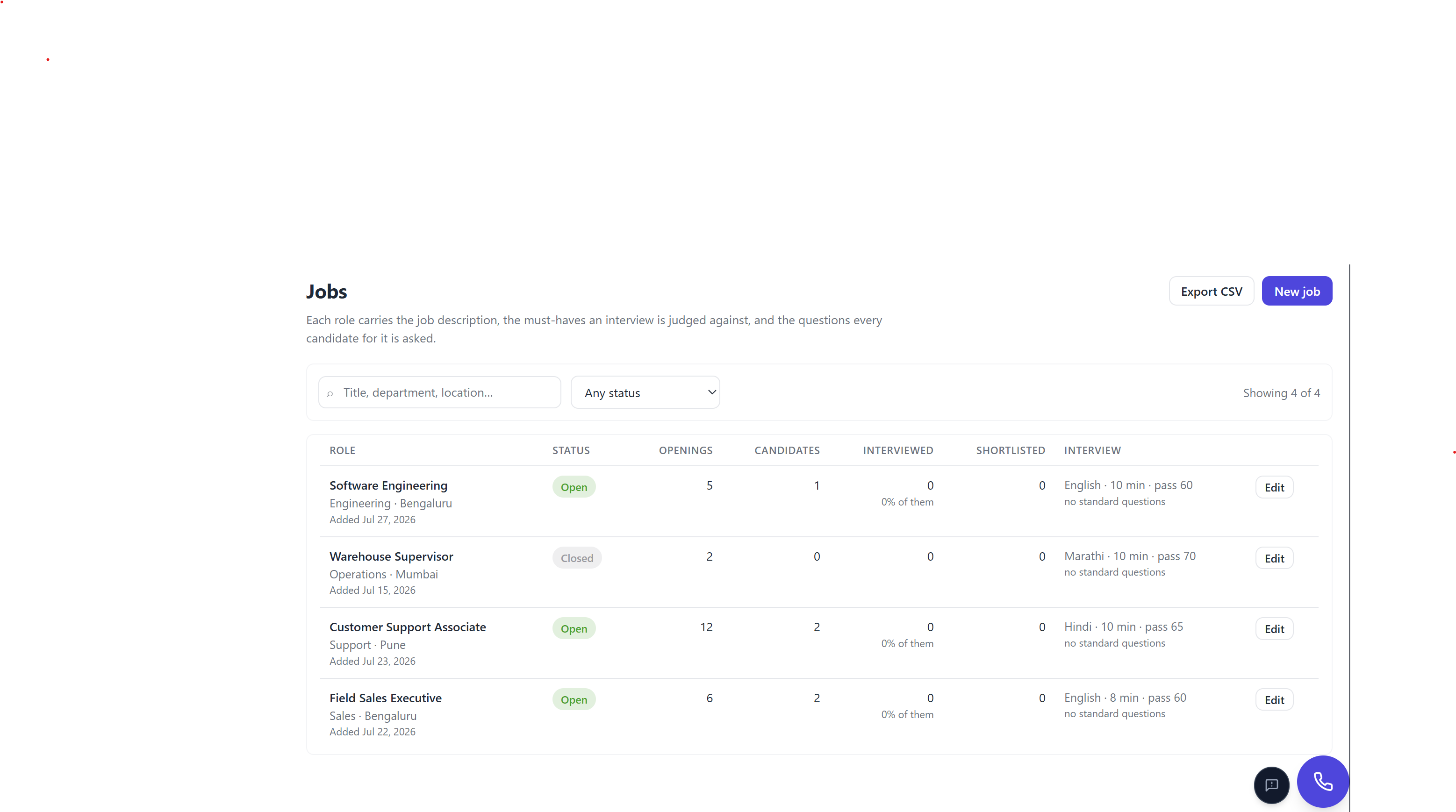 Recruitment CRM screenshot 1